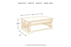 Signature Design By Ashley® Alymere Rustic Brown Lift Top Cocktail Table -Furniture comprehensive store 40313881 73f4 49b5 b3ba d18d2a82eb08