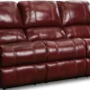 HomeStretch Red Double Reclining Sofa