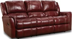 HomeStretch Red Double Reclining Sofa