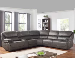 Steve Silver Co.® Plaza Smoked Grey 6-Piece Power Reclining Sectional 14 Steve Silver Co.® Plaza Smoked Grey 6-Piece Power Reclining Sectional -Furniture comprehensive store 40cab77a 7d67 4e05 a1c0 4924a5384ce2