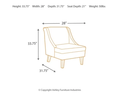 Signature Design By Ashley® Clarinda Gray Accent Chair 5 Signature Design By Ashley® Clarinda Gray Accent Chair - Image 5