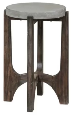 Liberty Cascade Wire Brush Rustic Brown Side Table