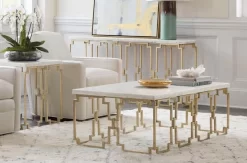 Hooker® Furniture Evermore Gold/Kalala White Console Table -Furniture comprehensive store 41e870f6 4b07 4310 b890 01b1cc8bd64a