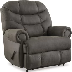 Signature Design By Ashley® Camera Time Gunmetal Manual Recliner