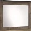 Signature Design By Ashley® Trinell Rustic Brown Bedroom Mirror