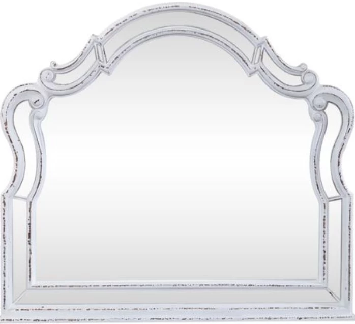 Liberty Magnolia Manor Antique White Scalloped Mirror 2 Liberty Magnolia Manor Antique White Scalloped Mirror - Image 2