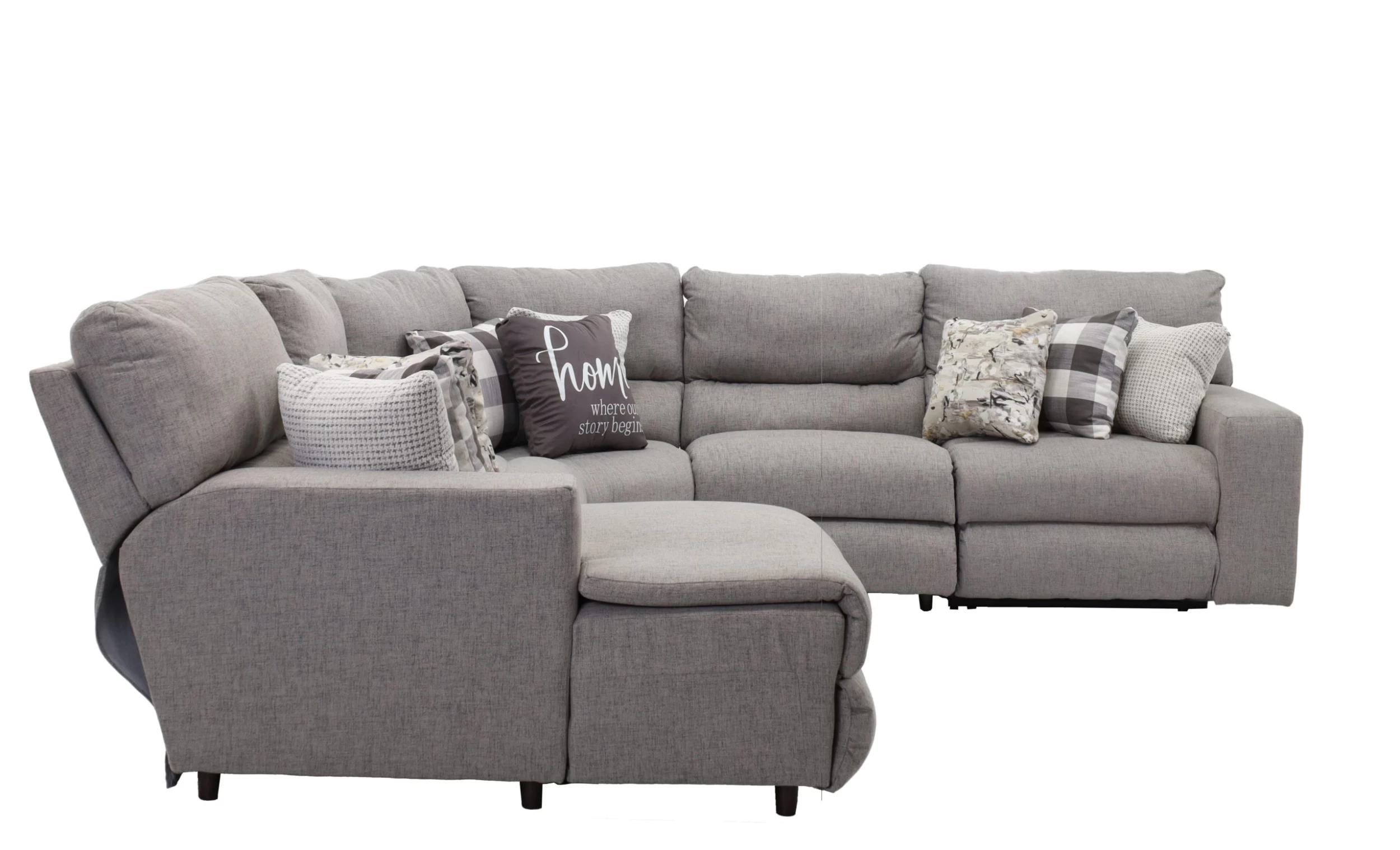 Catnapper® Rockport Grey 5-Piece Power Reclining Sectional 2 Catnapper® Rockport Grey 5-Piece Power Reclining Sectional - Image 2