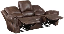 Steve Silver Co.® Navarro Saddle Brown Reclining Sofa -Furniture comprehensive store 43de2d66 792d 4d81 888f 547b0f56fbb3