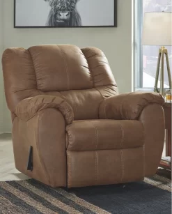 Signature Design By Ashley® McGann Saddle Rocker Recliner -Furniture comprehensive store 44b16fb8 00f6 4af5 a1de 959d5db89047