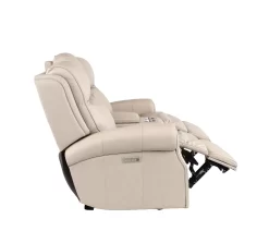 Hi-Rock Home Whitney Leather Power Reclining Console Loveseat -Furniture comprehensive store 45eb1785 4c6c 4e9f 998c 8a9fbe3852d5