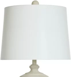 Stylecraft Resin White Table Lamp -Furniture comprehensive store 4640da5a 90ef 44da ac7c 0d5f3baa0d45