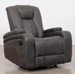 Man Wah Gray Glider Recliner