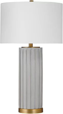Bassett Mirror White Canyon Table Lamp