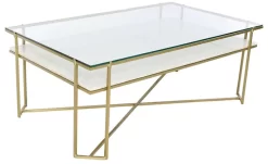 Blue Ocean Traders Shine Clear/Antique Display Coffee Table