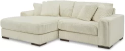 Signature Design By Ashley® Lindyn 2-Piece Ivory Left-Arm Facing Sectional With Corner Chaise
