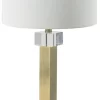 A & B Home Clear/Gold Table Lamp
