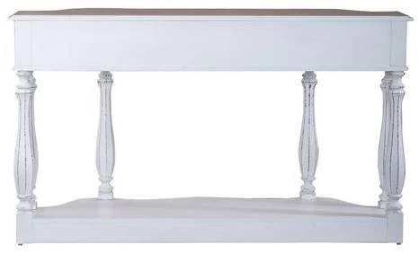 Liberty Magnolia Manor Antique White/Weathered Bark Console Table 4 Liberty Magnolia Manor Antique White/Weathered Bark Console Table - Image 4