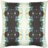 Laura Park Designs Orchid Blossom Navy 22" X 22" Throw Pillow