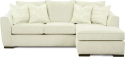 Fusion Furniture Vibrant Vision Oatmeal Beige Sofa Chaise