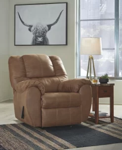 Signature Design By Ashley® McGann Saddle Rocker Recliner -Furniture comprehensive store 4ce361b1 9a2e 4e4f ae07 251d244c979f