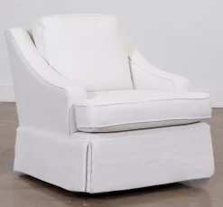 Best Home Furnishings® Ayla Simply White Swivel Glider