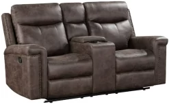 New Classic® Home Furnishings Quade Console Loveseat With Dual Recliner