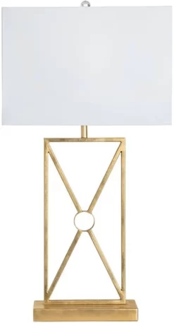 Crestview Collection Nicholas Gold Leaf Table Lamp