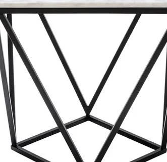 Crestview Collection Baxtor White Marble End Table 2 Crestview Collection Baxtor White Marble End Table - Image 2