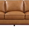 Leather Italia USA™ Georgetowne Newport Camel All Leather Sofa