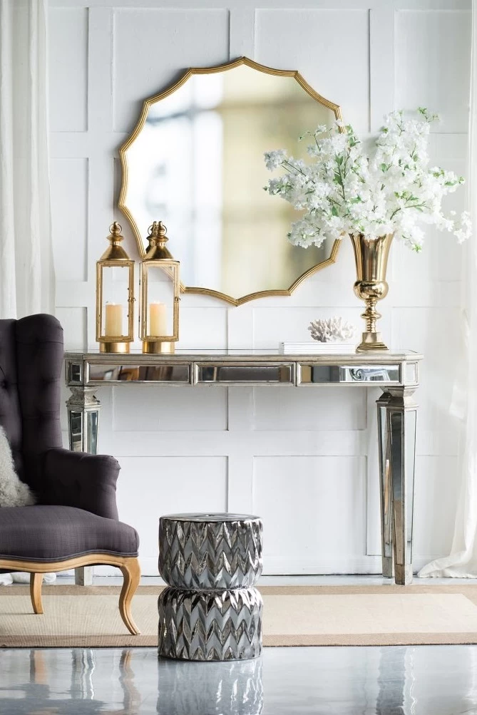 A & B Home Gold 40" Wall Mirror 10 A & B Home Gold 40" Wall Mirror - Image 10