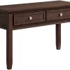 Elements International Chatham Cherry Sofa Table