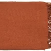 Surya Turner Burnt Orange 50"x60" Throw Blanket