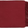 Surya Turner Bright Red 50"x60" Throw Blanket
