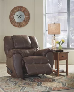 Signature Design By Ashley® McGann Walnut Rocker Recliner -Furniture comprehensive store 51100227 0bad 4a6f a093 02b736d401d9