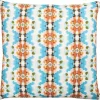 Laura Park Designs Maizy Blue/Green/Orange 22" X 22" Throw Pillow