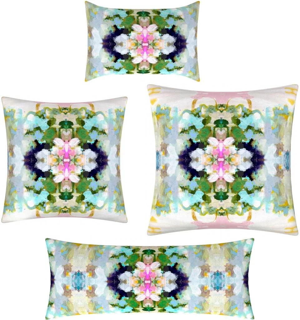 Laura Park Designs Nantucket Bloom Multi 22" X 22" Pillow 5 Laura Park Designs Nantucket Bloom Multi 22" X 22" Pillow - Image 5