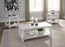 Signature Design By Ashley® Cloudhurst 3-Piece White Occasional Table Set -Furniture comprehensive store 53cdfa76 a451 4ce7 8f01 44dcd829d3b3