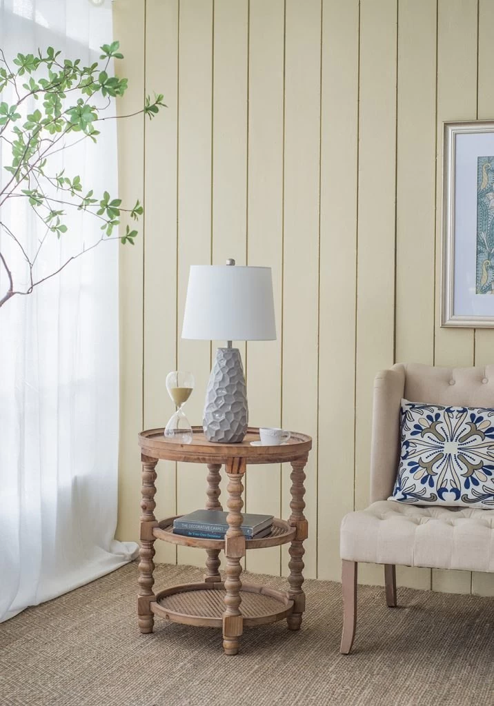 A & B Home Neutral Gray Glaze Table Lamp 9 A & B Home Neutral Gray Glaze Table Lamp - Image 9