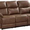 New Classic® Home Furnishings Ryland Brown Sofa With Dual Recliner