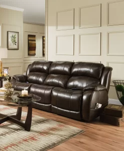 HomeStretch Custom Comfort Leather Double Reclining Power Sofa 5 HomeStretch Custom Comfort Leather Double Reclining Power Sofa -Furniture comprehensive store 55e27c06 6426 4174 a1b7 2cc23c437466