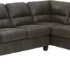 Signature Design By Ashley® Navi 2-Piece Smoke Left-Arm Facing Sectional With Chaise