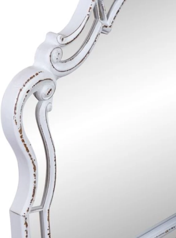 Liberty Magnolia Manor Antique White Scalloped Mirror 4 Liberty Magnolia Manor Antique White Scalloped Mirror - Image 4