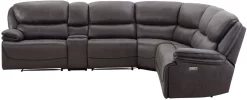 Steve Silver Co.® Plaza Smoked Grey 6-Piece Power Reclining Sectional 13 Steve Silver Co.® Plaza Smoked Grey 6-Piece Power Reclining Sectional -Furniture comprehensive store 57336df5 fd87 4b94 95c4 e635a2437d75