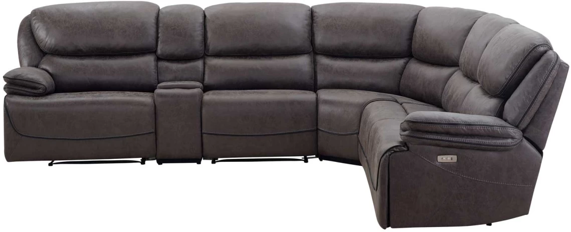 Steve Silver Co.® Plaza Smoked Grey 6-Piece Power Reclining Sectional 6 Steve Silver Co.® Plaza Smoked Grey 6-Piece Power Reclining Sectional - Image 6