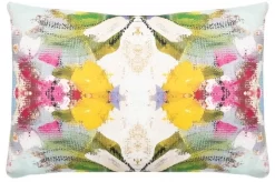 Laura Park Designs Poppy Blue 14" X 20" Lumbar Pillow