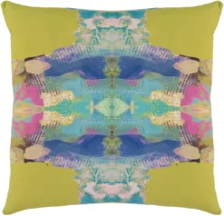 Laura Park Designs Provence Chartreuse 22" X 22" Throw Pillow