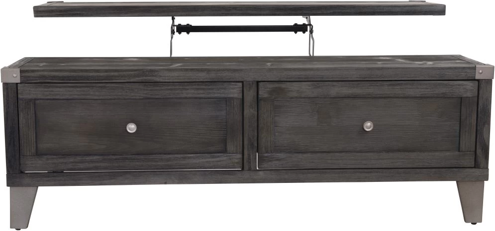 Signature Design By Ashley® Todoe Dark Gray Lift Top Coffee Table 4 Signature Design By Ashley® Todoe Dark Gray Lift Top Coffee Table - Image 4