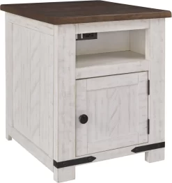 Signature Design By Ashley® Wystfield White/Brown End Table