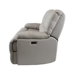 Man Wah Light Grey Leather Power Zero Gravity Reclining Sofa -Furniture comprehensive store 5a8262db abe7 4b50 a238 cfa2959474f7