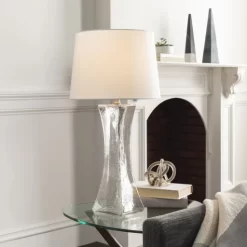 Surya Jaylee Clear/White Lamp -Furniture comprehensive store 5ad7d0e7 2689 4d2a ac71 28c245fba477